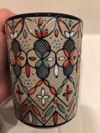 Javier Servin Mexico Hand painted Mug/cup No Handle 2