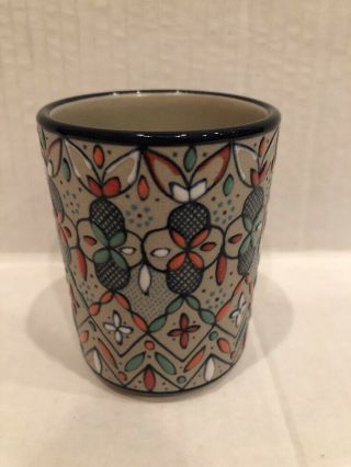 Javier Servin Mexico Hand painted Mug/cup No Handle 3