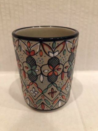 Javier Servin Mexico Hand painted Mug/cup No Handle 4