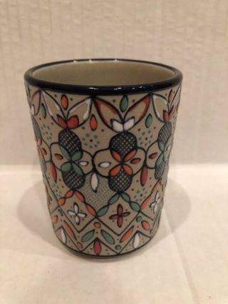 Javier Servin Mexico Hand painted Mug/cup No Handle 6