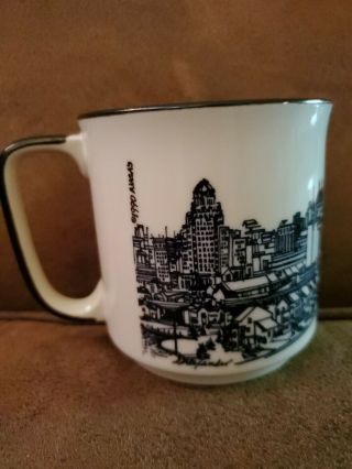 Vintage Buffalo York Skyline Mug Cup Collectible 1990 Am&a 