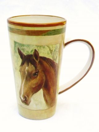 Burton,  Burton Top Breed Horse Latte Mug Cup 2007 - 16 - Oz