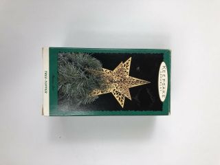 Shining Star`1995`miniature - Tree Topper,  Dimensional Brass,  Hallmark Tree Ornament