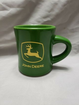 John Deere Logo Green Yellow Coffee Cup Mug Official Licensed Product 2 Sided