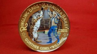 Ringling Bros Collector Plate Gunther Gebel - Williams Lord Of The Rin (ss1057287)