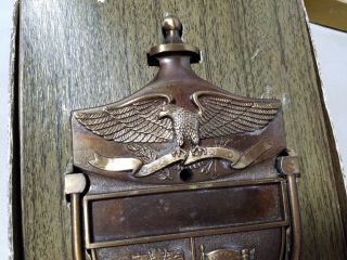 Vintage Door Knocker Metal Patriotic American Eagle Liberty Bell Colonial Flag 4