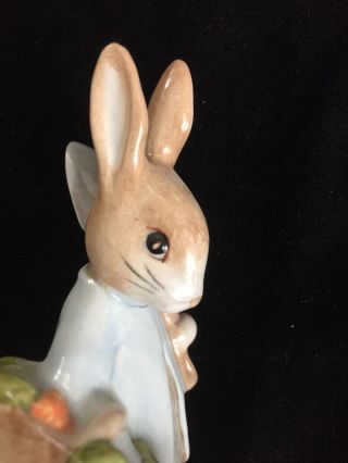 Beatrix Potter Figurine Peter Rabbit Gardening Royal Doulton c 1997 5