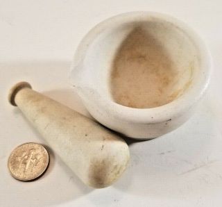 Vintage Apothecary Items including Coors and Small Mortar & Pestle 3