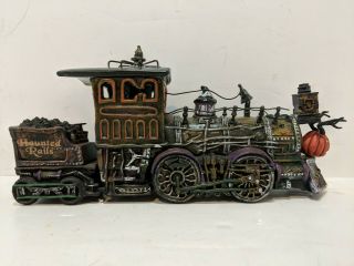 Dept 56 Snow Village Halloween Haunted Rails Engine & Coal Car.  See Photos