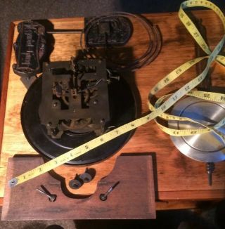 Vintage Kienzle Clock Movement (43cm/104).  Cymbal Gong & Pendulum From Wall Clock