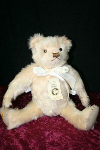 19 " Merrythought Ltd.  Edition 719/1000 Mohair Jointed Teddy Bear With Growler
