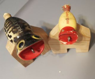 Vintage Fishing Lures Fred Arbogast Hula Popper Topwater Lures