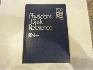 Vintage Book Physicians Desk Reference Rn Edition Pdr 35 1981 Edition
