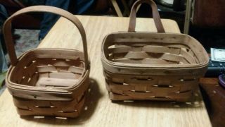 2 Small Vintage Longaberger Baskets