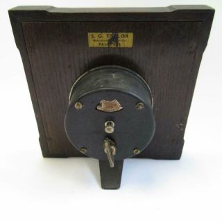Vintage Smiths Wooden Mantel Clock,  4 Jewel 8 Day Mechanical Movement,  Size 16cm 4