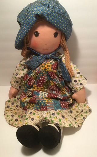 Vintage Holly Hobby Cloth Doll 27”