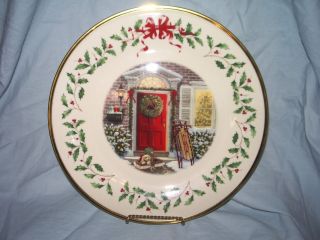 Lenox Holiday Collector Plate Home For The Holidays New/tags 2005 10 ¾ " Dia