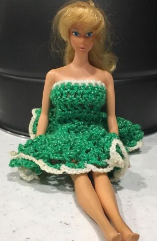 1966 Vintage Barbie Doll Twist N Turn Made In Taiwan Mattel