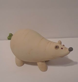 Enesco Home Grown Radish Polar Bear Figurine Anthropomorphic Animal Vegetable