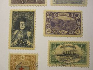 18x antique Turkey Ottoman 1916 - 1918 Stamps: SC 432 264 259 260 432 428 4