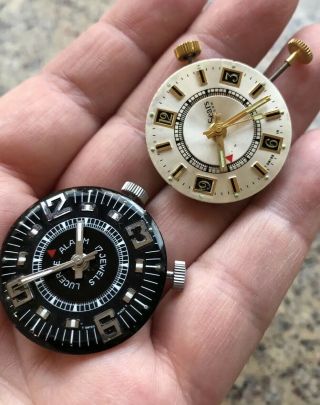 Vintage Lucerne And Sears Alarm Watch Movement Mens