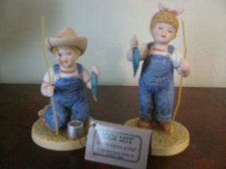 Denim Days Figurines Catch Of The Day Home Interiors And Gifts 15331 - 98 W/tag