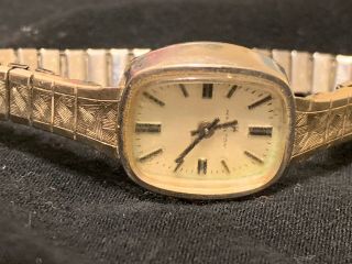 Vintage Womans Hamilton Watch 10k Gold Filled 10k Rgp Bezel Running 17jewels