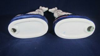 Vtg Pair Staffordshire Style Dalmatians Dogs Ceramic Porcelain Figurines 7