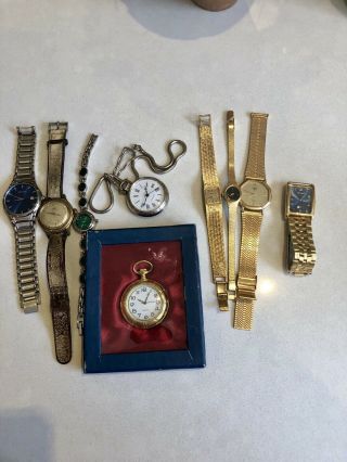 Joblot Of Vintage & Modern Watches Pulsar,  Rotary And Avia,  Unchecked