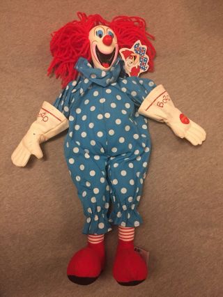 Bozo The Clown Plush Doll A&a Plush Doll 1999