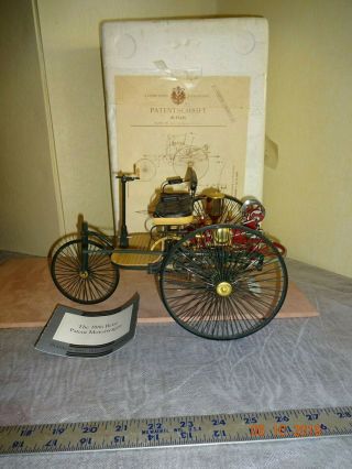 Franklin 1886 Benz Patent Motorwagen 1/8,  W/box Model Car