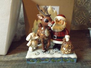 Jim Shore Red Nosed Reindeer 2010 Rudolph And Santa Spotted Elephant 4017299