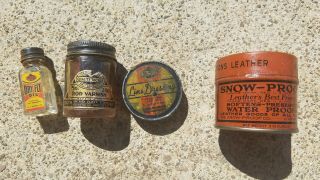 Vintage Fishing Sporting Goods Jars Tins 2