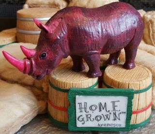Home Grown Beet Rhino Collectible Figurine By Enesco 4025386