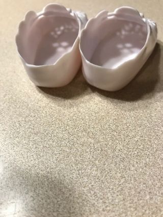 VTG Pleasant American Girl Bitty Baby Doll White Vinyl Plastic Shoes Booties 3