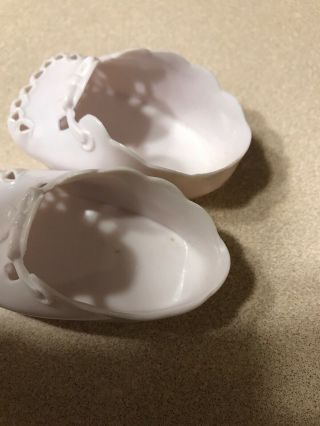VTG Pleasant American Girl Bitty Baby Doll White Vinyl Plastic Shoes Booties 5