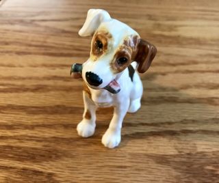 Royal Doulton Hn1159 Jack Russell Terrier Dog Figurine Sitting W/ Bone
