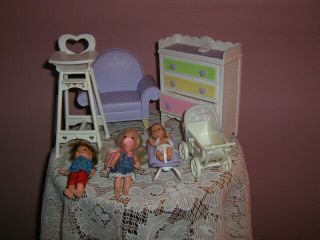 Pre - Owned Misc.  Mattel Kelly - Tommy - Baby Dolls,  Nursery Furniture