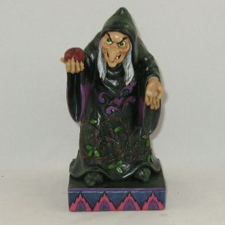 Jim Shore Disney Snow White Witch Figurine " Take A Bite " No Box