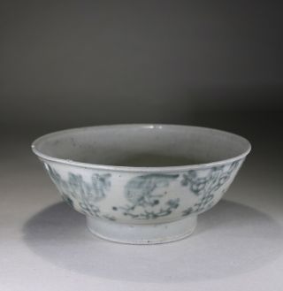 Antique Chinese Porcelain Blue & White Bowl - 1800s