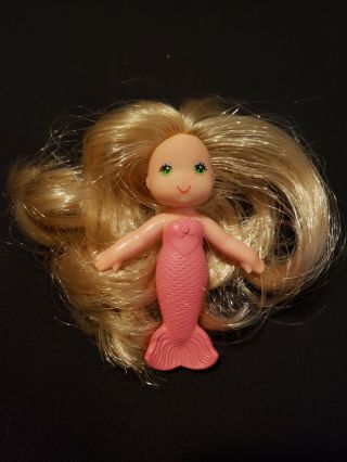 Vintage 1979 Kenner Cpg Sea Wees Sandy Mermaid Doll Toy - Pink Blonde Green Eyes