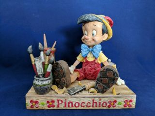 Jim Shore Traditions " Carved From The Heart " Pinocchio Walt Disney Showcase
