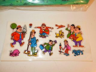 VINTAGE LAUREL & HARDY STICKERS & TRAY 1980s 1983 LARRY HARMON PICTURES 3