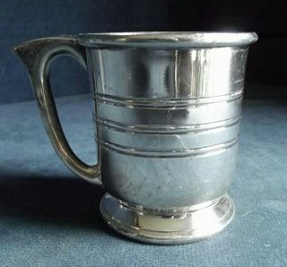 Small Silver Plated Tankard C1900 By James Dixon