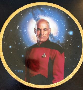 Captain Jean - Luc Picard Star Trek Next Generation Hamilton Plate 1993