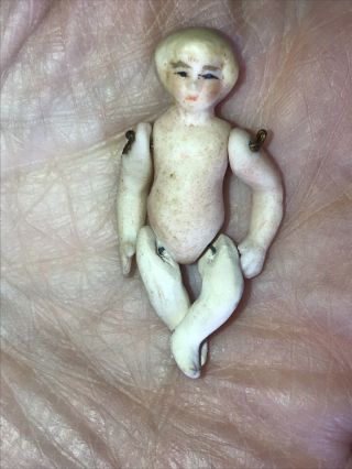 Dollhouse Porcelain Bisque Baby Doll Miniature Family Girl Boy Artisan Handmade