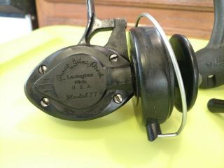 3 Vintage Fishing Reels Spinning 1 Zebco 707 And 2 Great Lakes 77 2