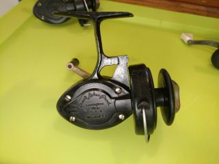 3 Vintage Fishing Reels Spinning 1 Zebco 707 And 2 Great Lakes 77 3