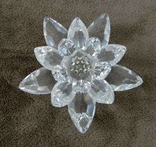 Swarovski Crystal Figurine - Waterlily,  Small - Mib - 838181