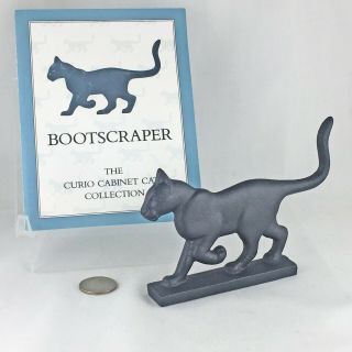 Vintage Bootscraper Franklin Curio Cabinet Cat From Estate